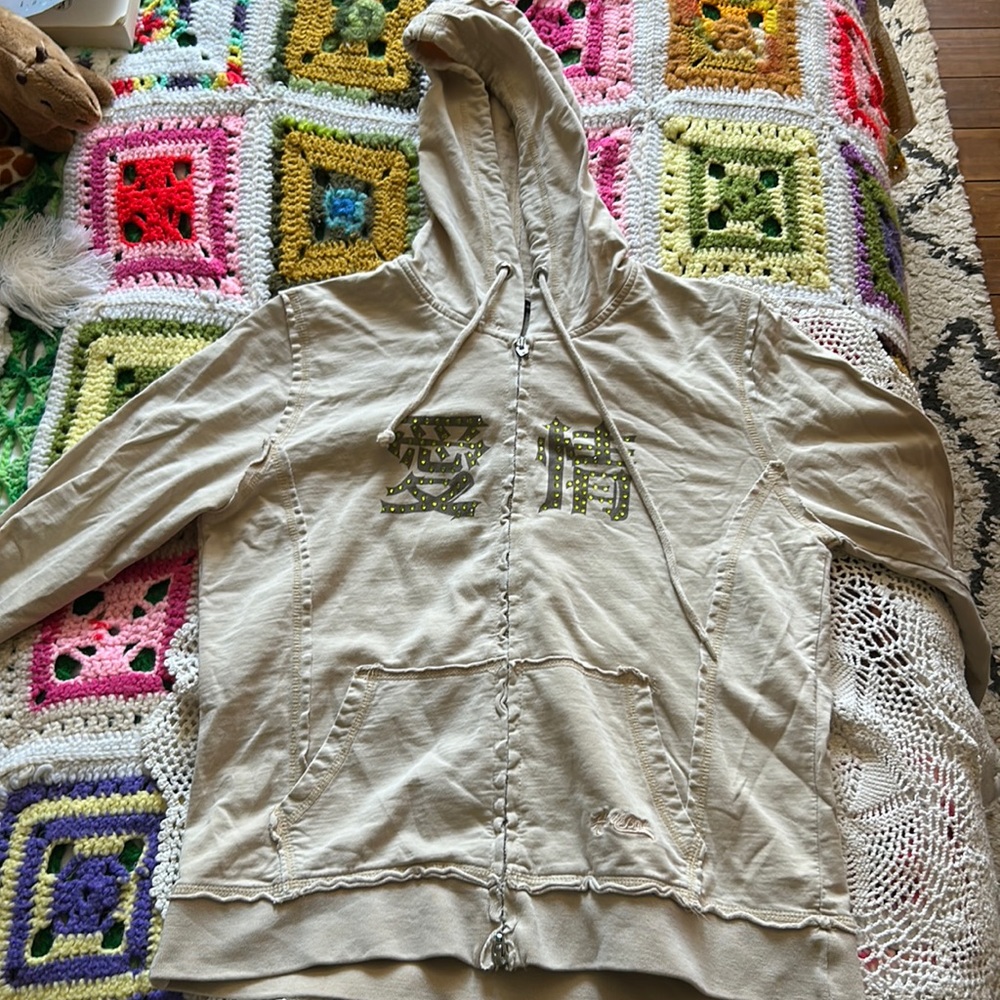 Bedazzled zip up